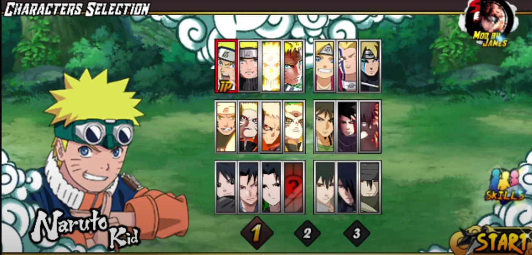 Naruto Senki gameplay in moble