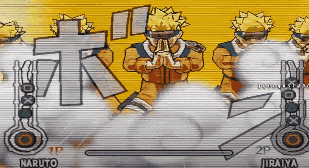 Character selection screen in Naruto Ultimate Ninja 4 PC