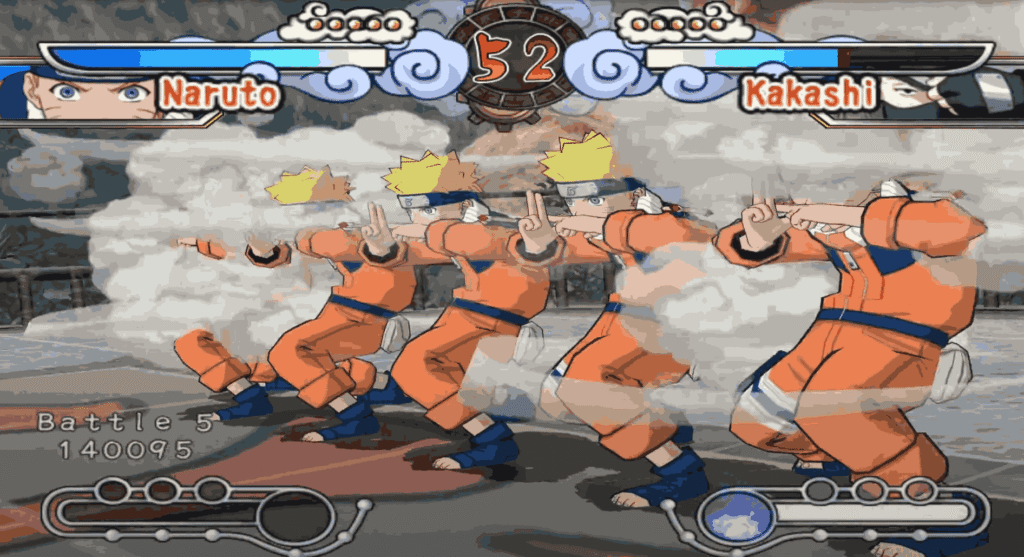Main character roster selection screen in Naruto Clash of Ninja 2025