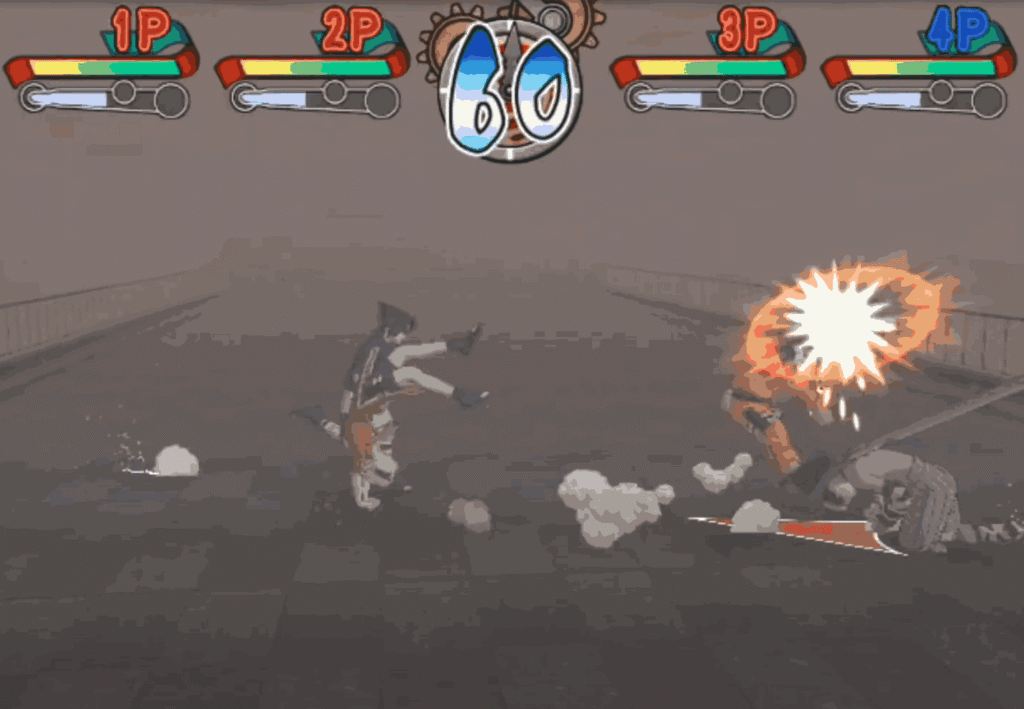 GameCube menu screen for Naruto Clash of Ninja 2