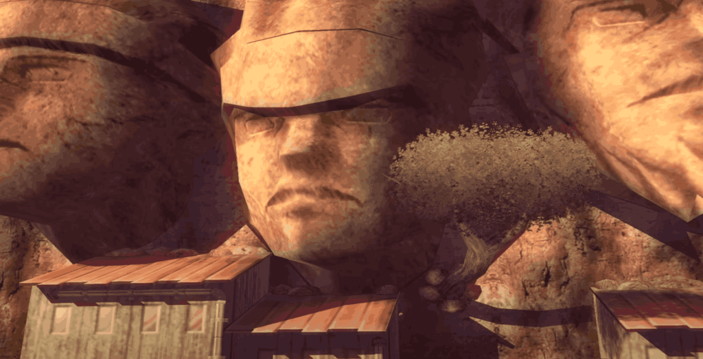 PS2 Naruto game story mode scene
