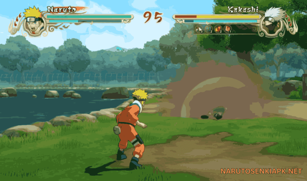 Character selection screen in Naruto Ultimate Ninja