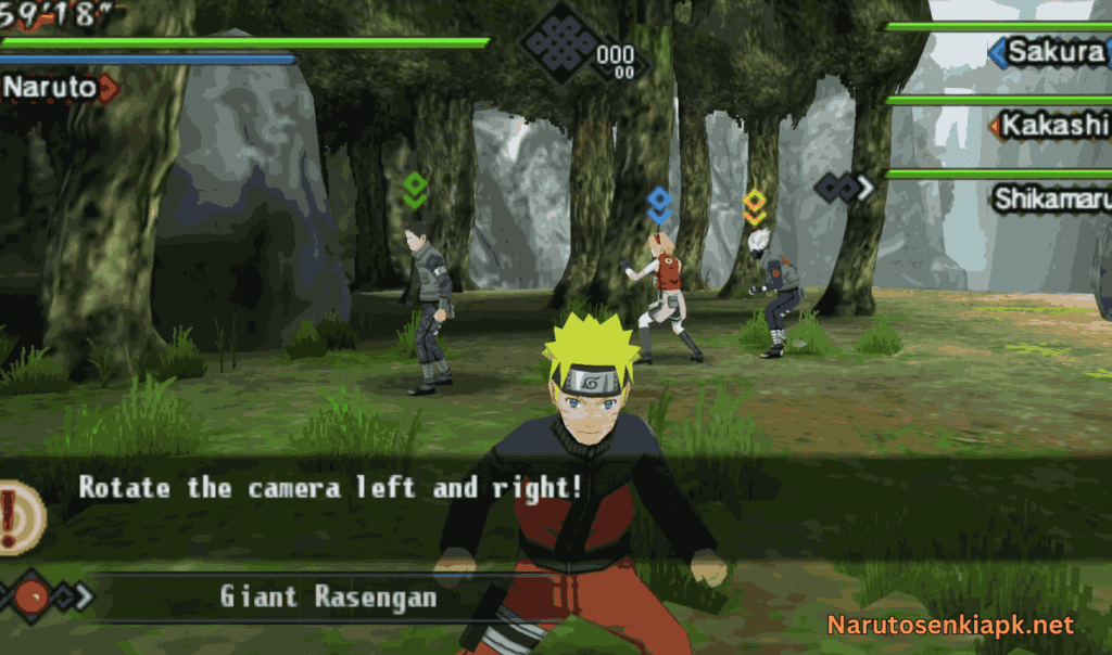 Naruto Shippuden Kizuna Drive gameplay screenshot