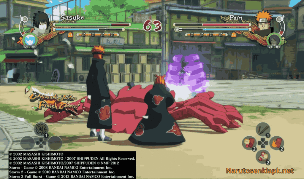 Naruto vs Pain boss fight gameplay