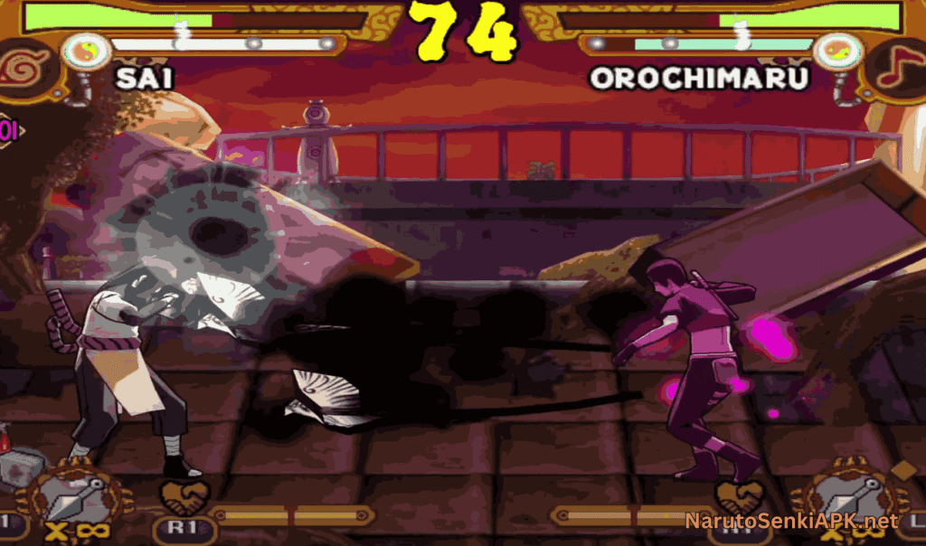 Ultimate Ninja 5 main menu